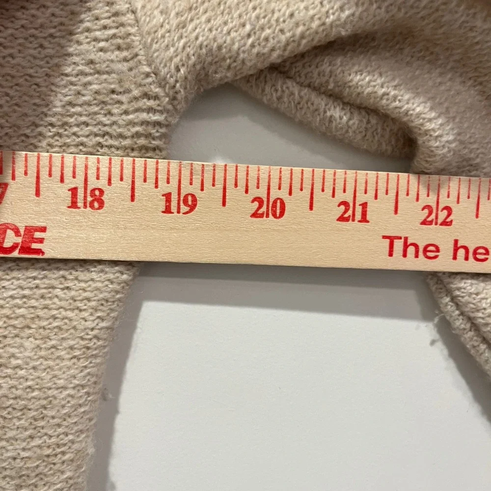 Uniqlo U Mens XS Beige Wool Blend Button Front Cardigan Sweater 405544